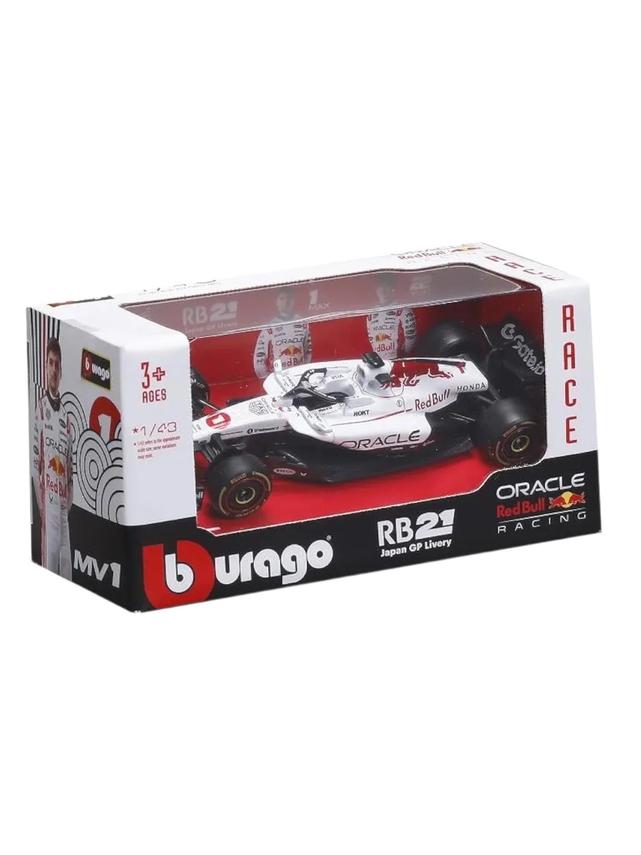 Bburago RB21 oracle red bull racing formula ( f1) 1 max verstappen Japan GP Livery (No.1)1:43 Scale - Image 2
