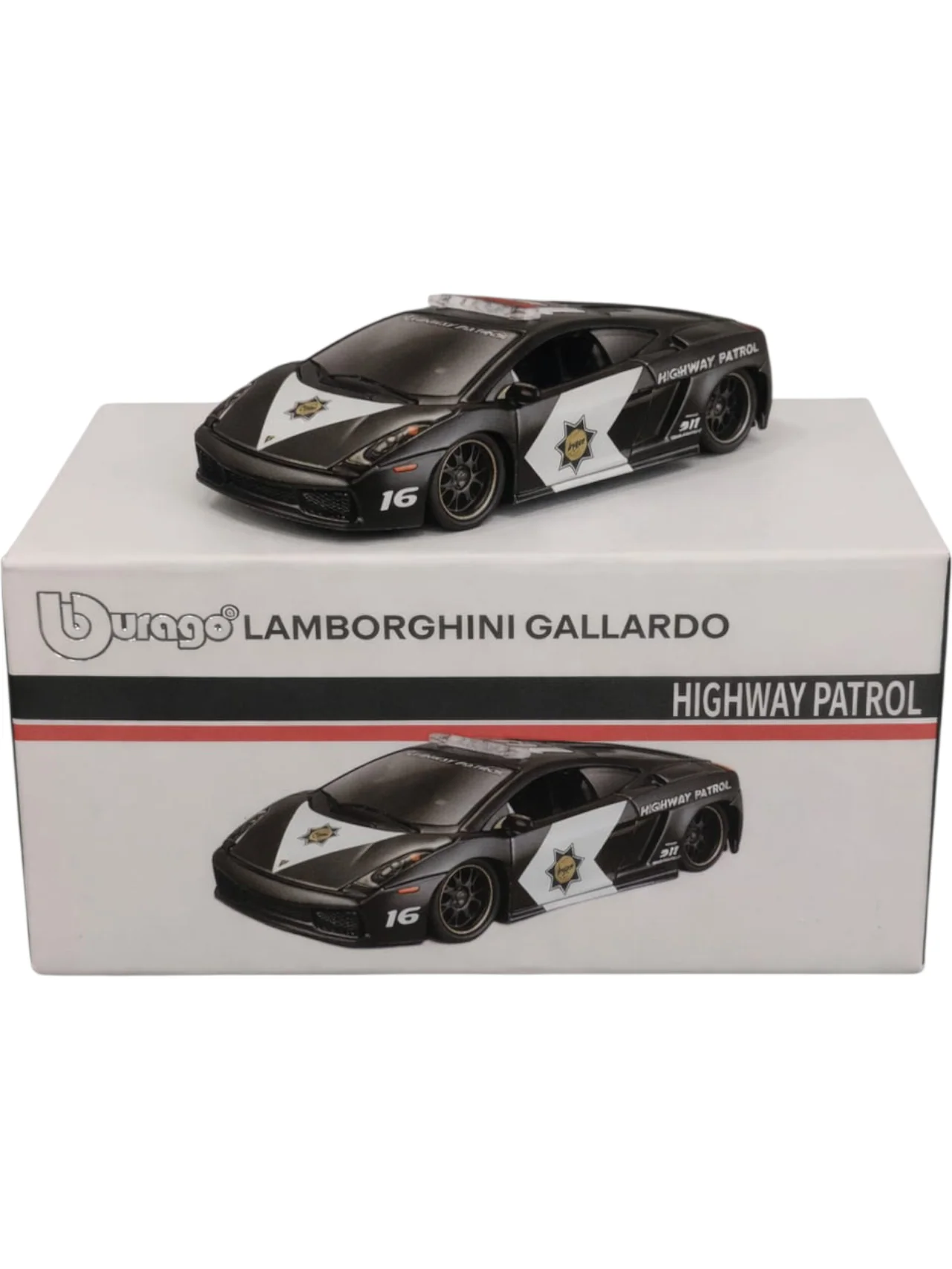 BBURAGO LAMBORGHINI Gallardo Highway patrol Die-Cast Model Collector Edition 1:64 Scale