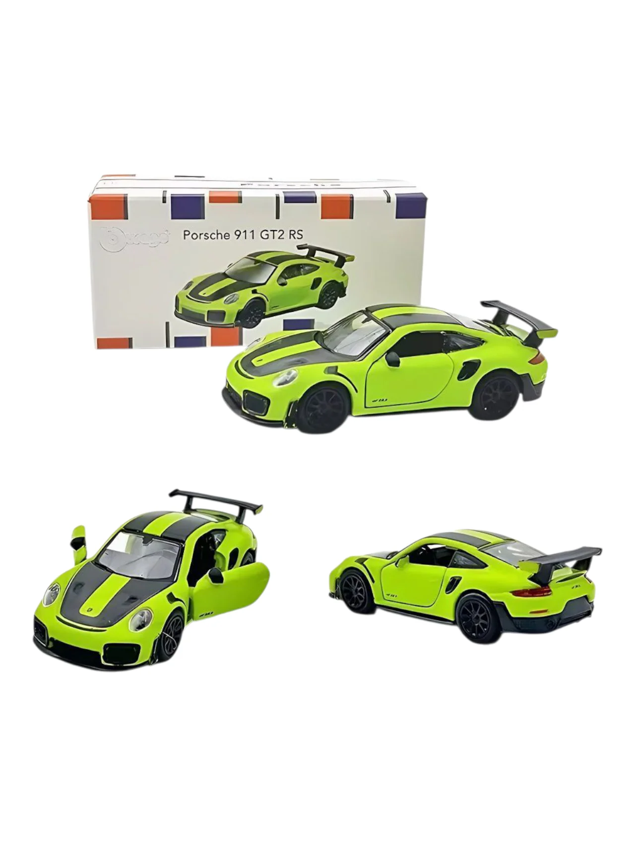 Bburago Sports Cars Porsche 911 GT2 RS 1:64 Scale - Image 14