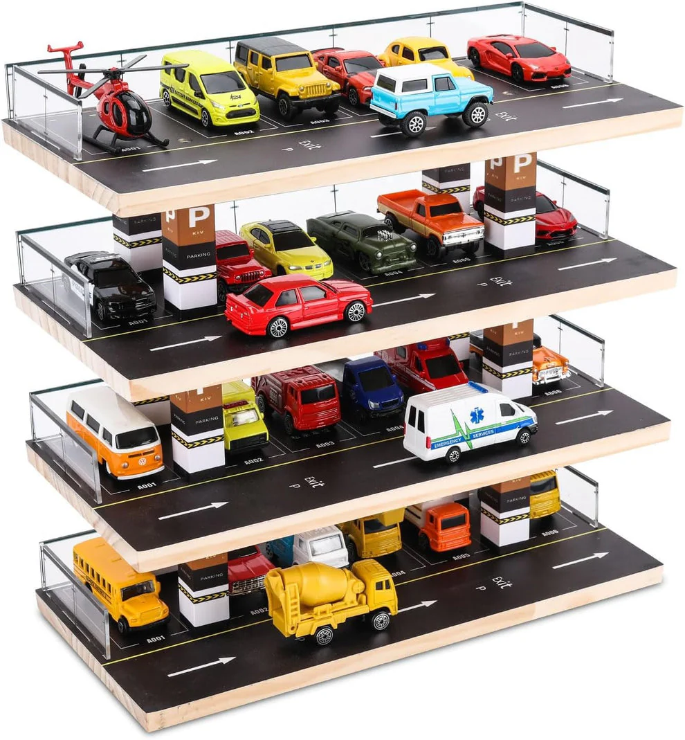 Toy Car 4-Level Parking Garage Playset (Without Cars) storage - Image 2