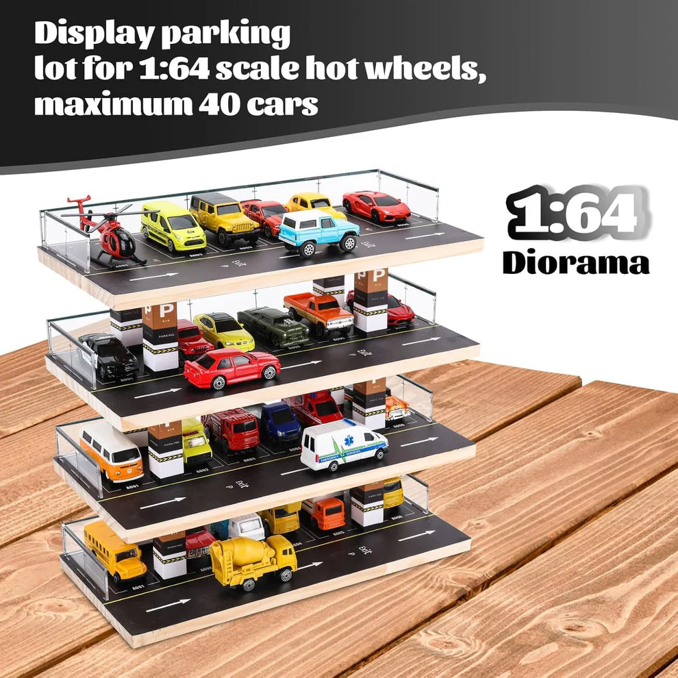 Toy Car 4-Level Parking Garage Playset (Without Cars) storage - Image 4
