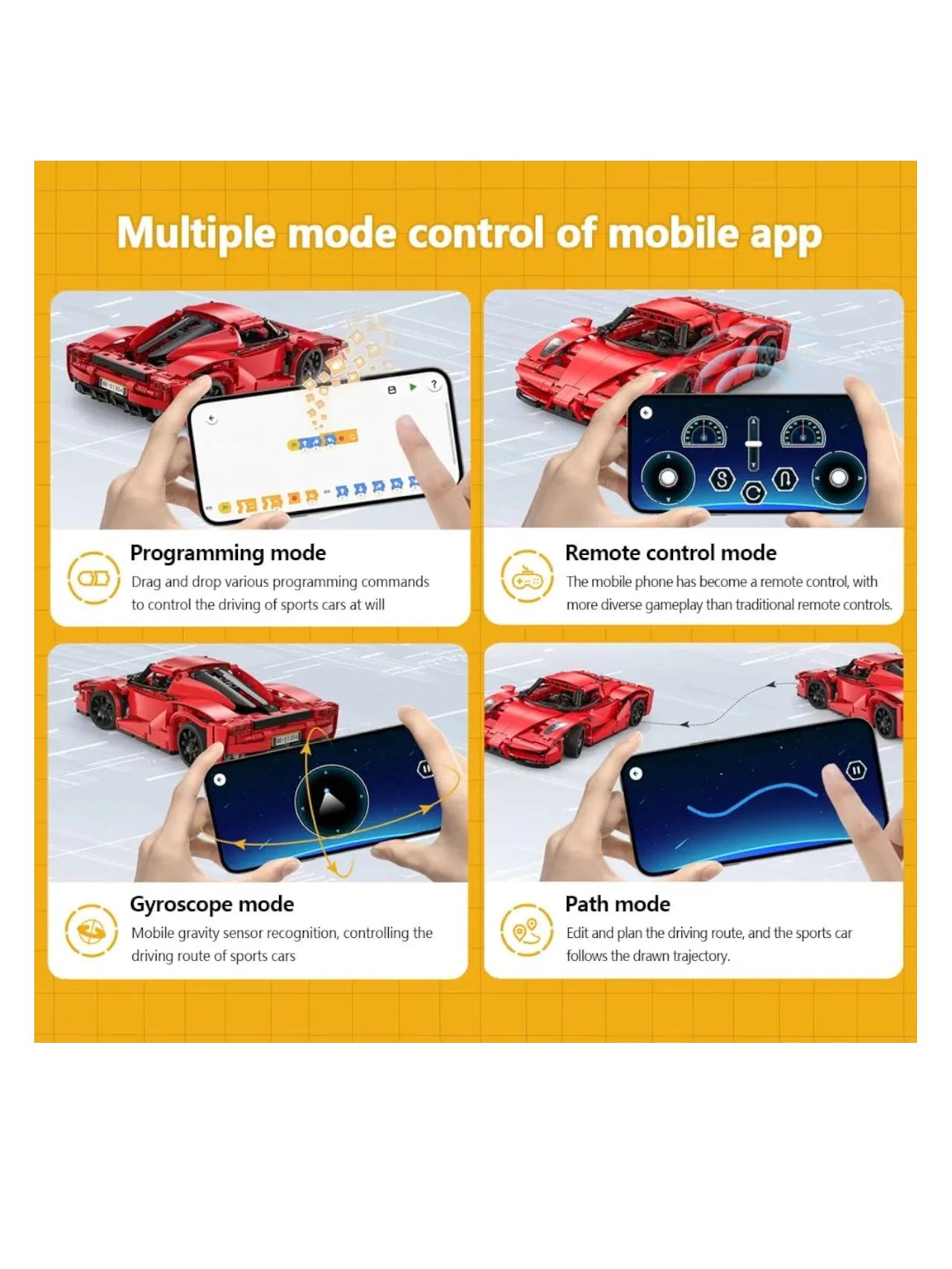 Cada dual mode control (rc) Red blade sport car 1:12 Scale - Image 5