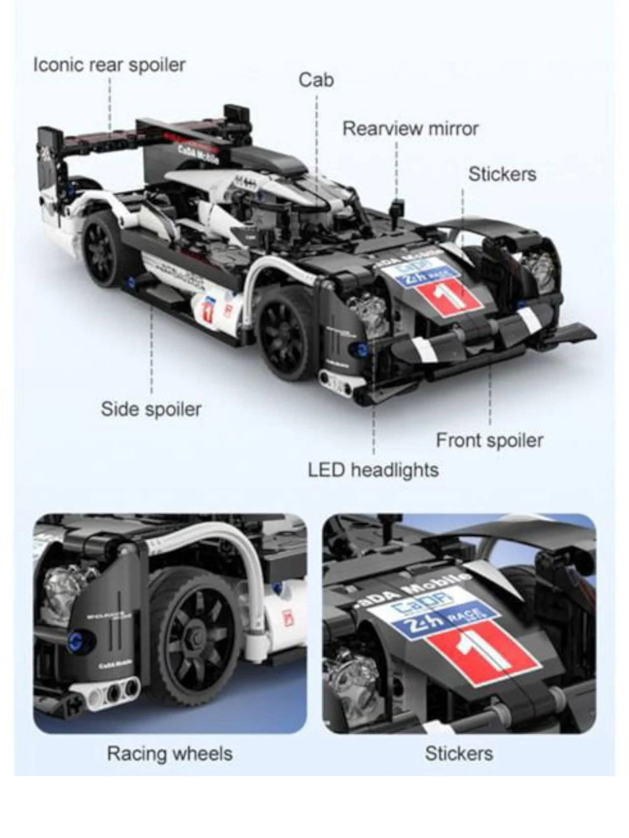 Cada GT Sport Car Dual Mode Control (RC) 1:14 Scale - Image 3