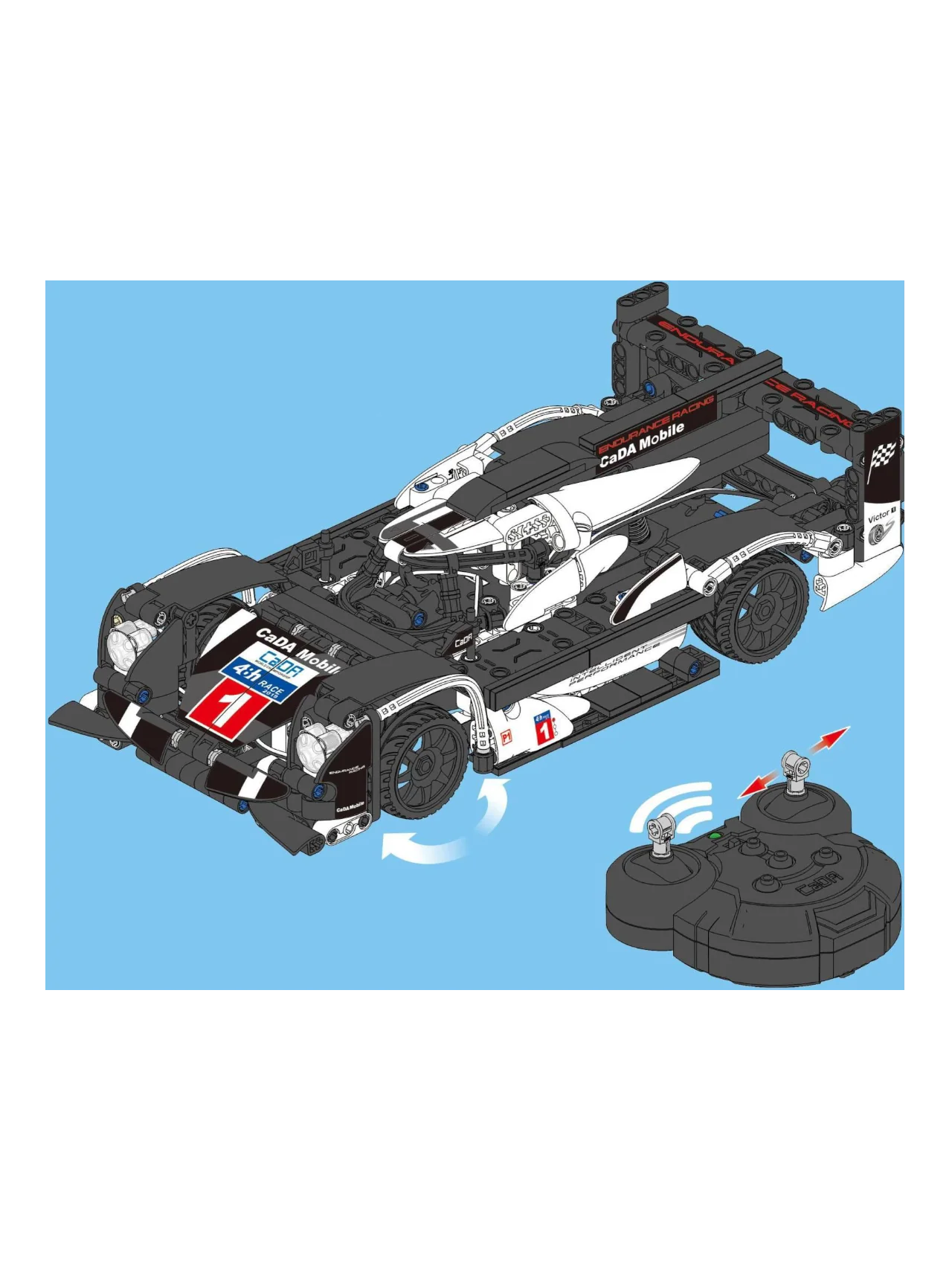 Cada GT Sport Car Dual Mode Control (RC) 1:14 Scale - Image 5