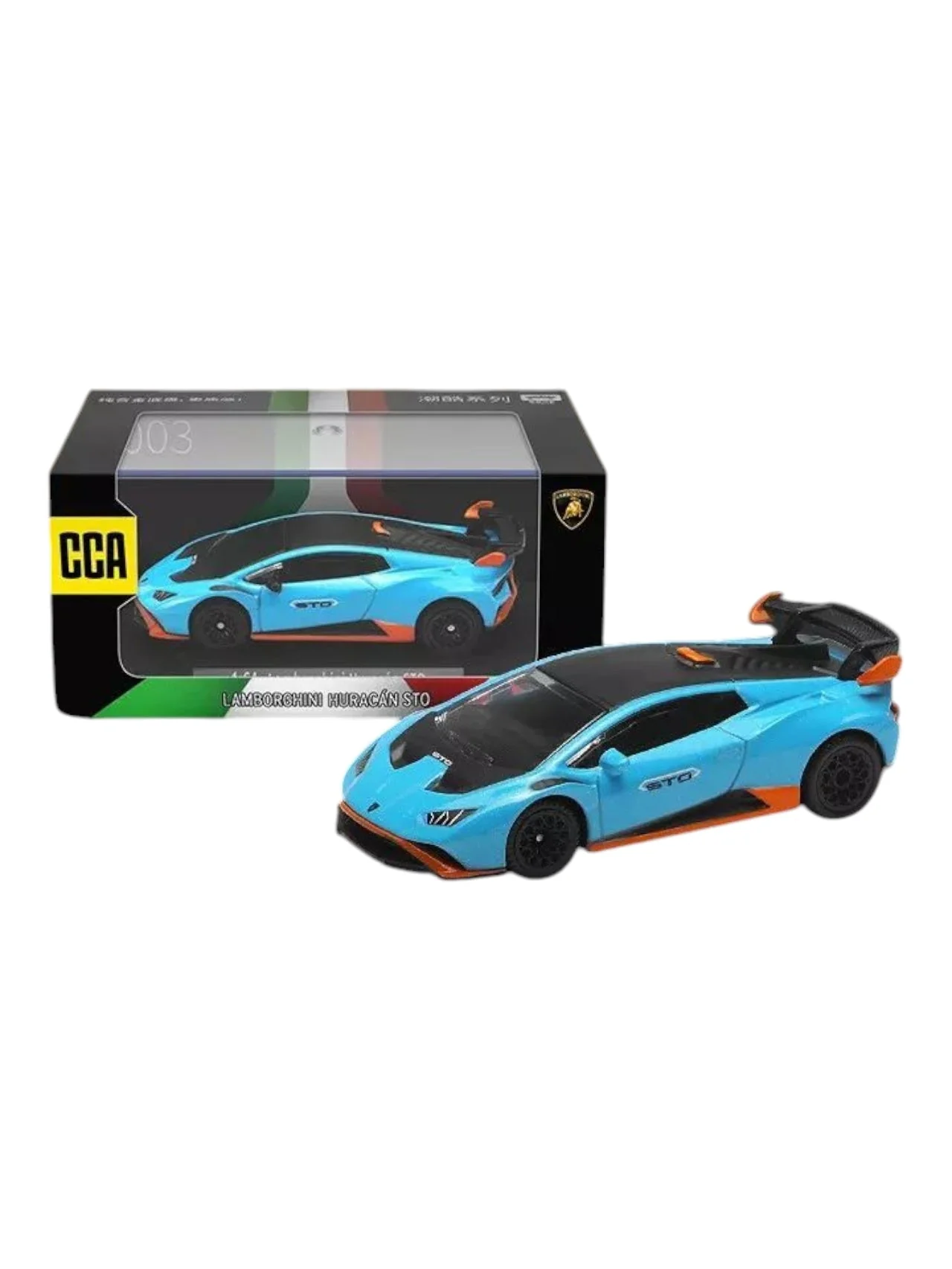 CCA Lamborghini Huracan STO 1:64 Scale Diecast (With Acrylic Case)