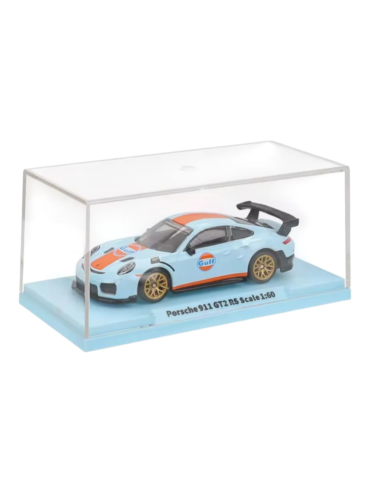 CCA Gulf Porsche 911 GT2 RS 1:60 Scale Diecast (With Acrylic Case) No 014