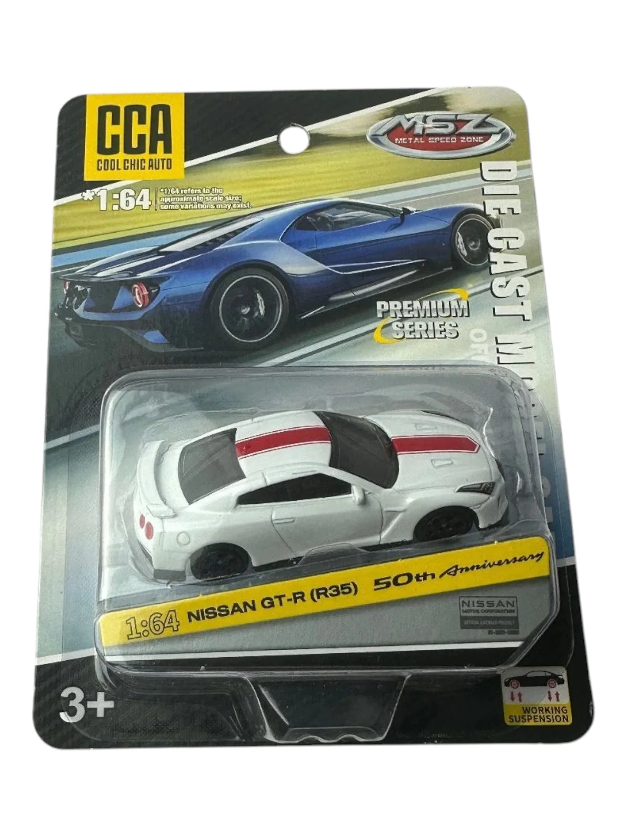 CCA Premium Series Nissan GT-R (R35) 50th Anniversary 1:64 Scale