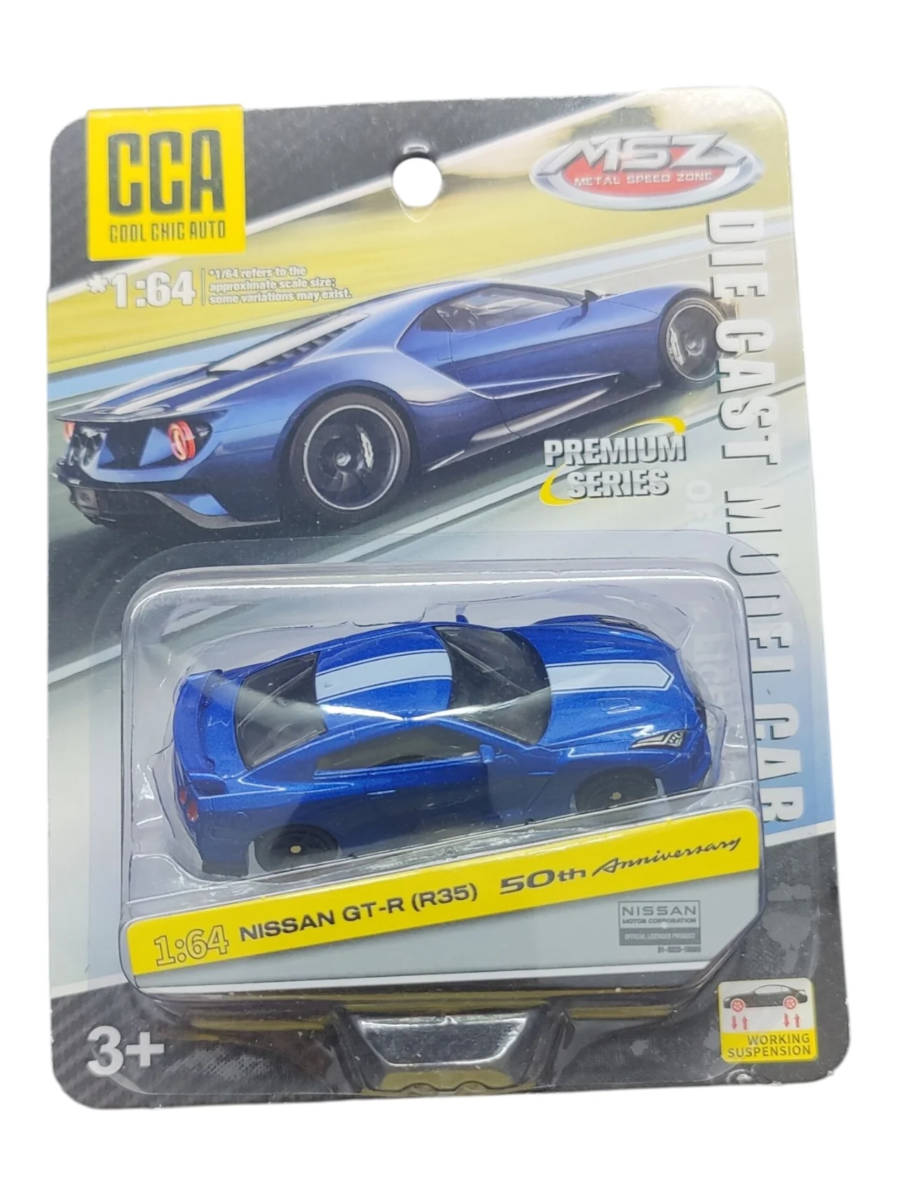 CCA Premium Series Nissan GT-R (R35) 50th Anniversary 1:64 Scale - Image 2
