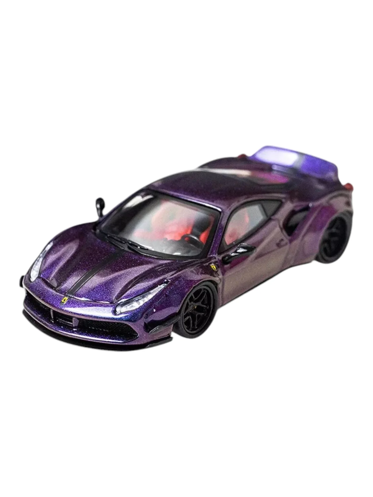 CM Model 1/64 Scale Ferrari 488 LBWK Chameleon Diecast - Image 5