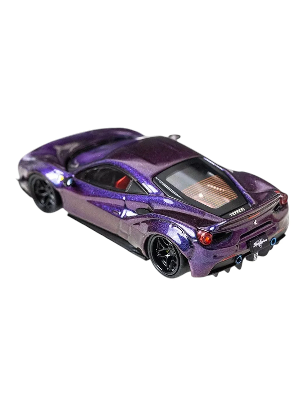 CM Model 1/64 Scale Ferrari 488 LBWK Chameleon Diecast - Image 6
