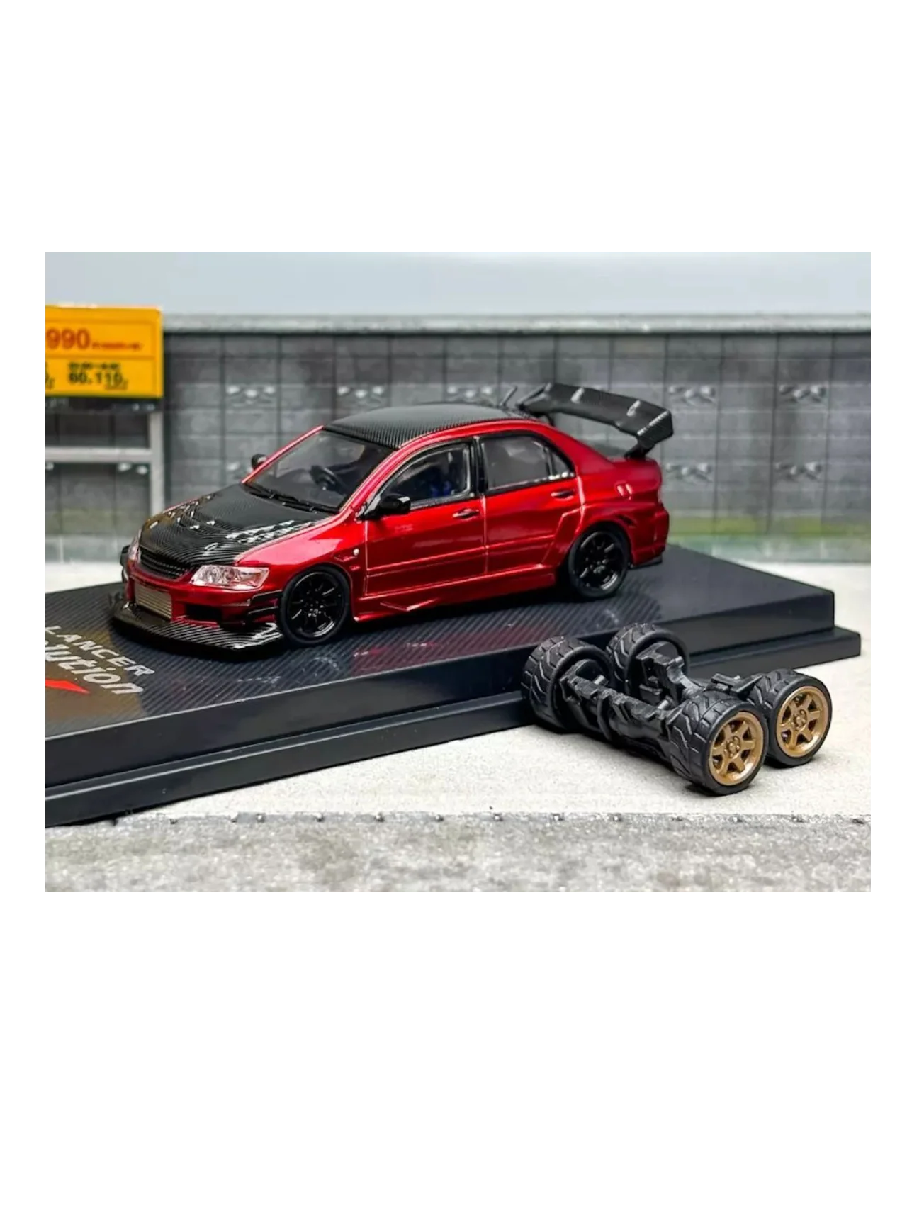 CM Model Mitsubishi Lancer Evolution IX Premium Diecast 1:64 Scale (With Acrylic Case) - Image 4
