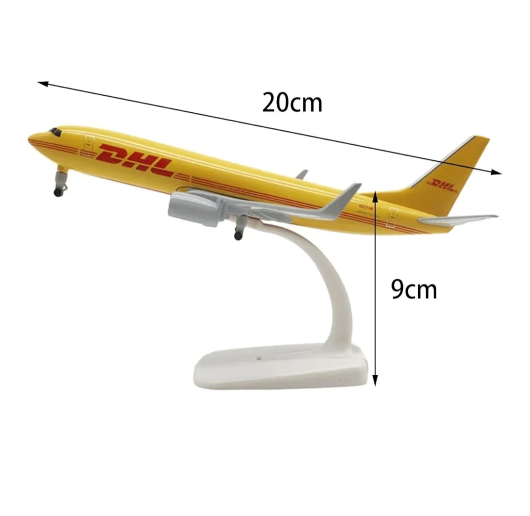 DHL Cargo Aircraft 1/400 Simulation Diecast Boeing 737 800 Diecast & Toy vehicles - Image 7