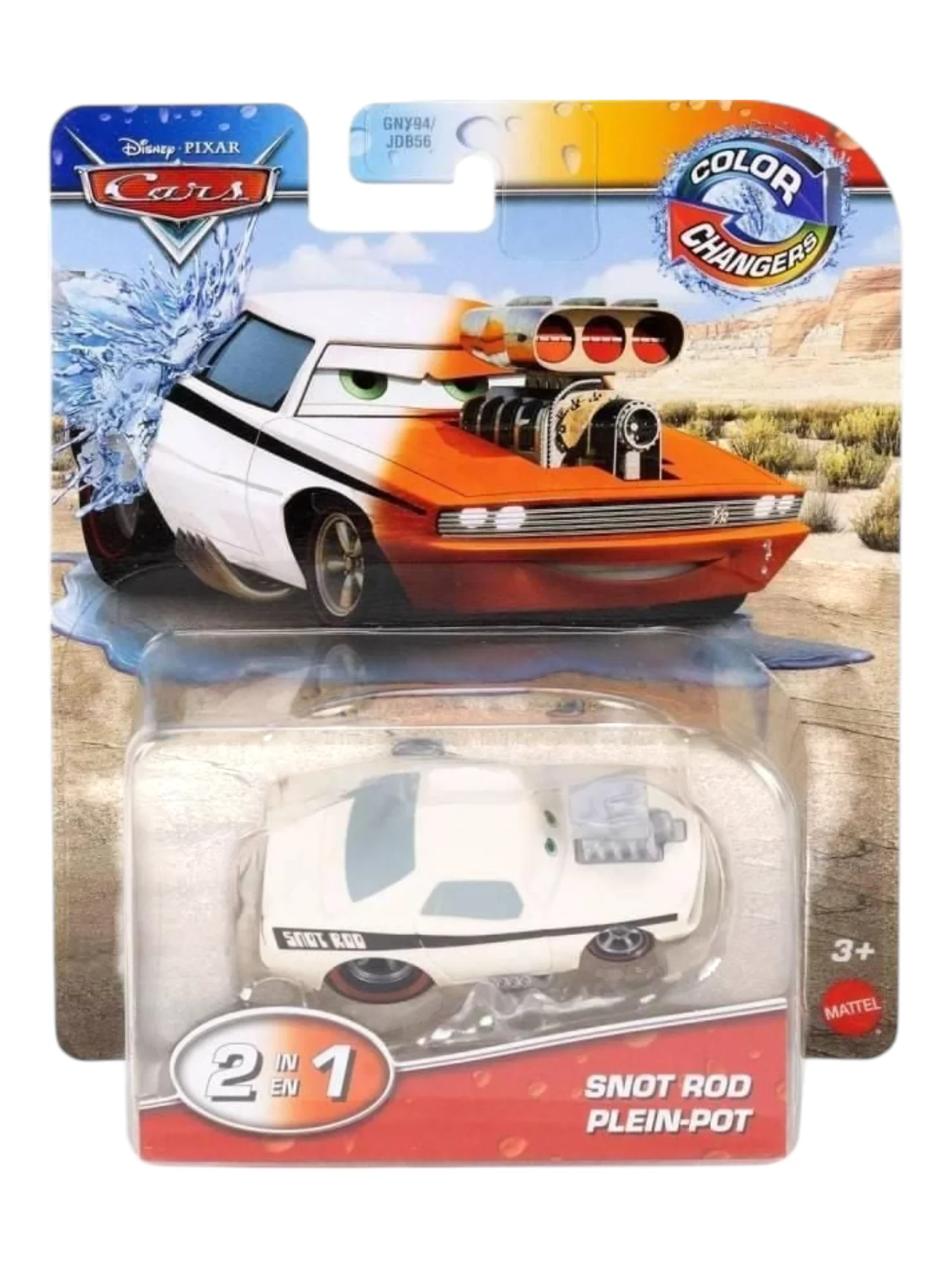 Disney Pixar Cars Snot Rod Diecast Model Car 1:55 Scale | White Collectible Toy Car for Kids & Collectors