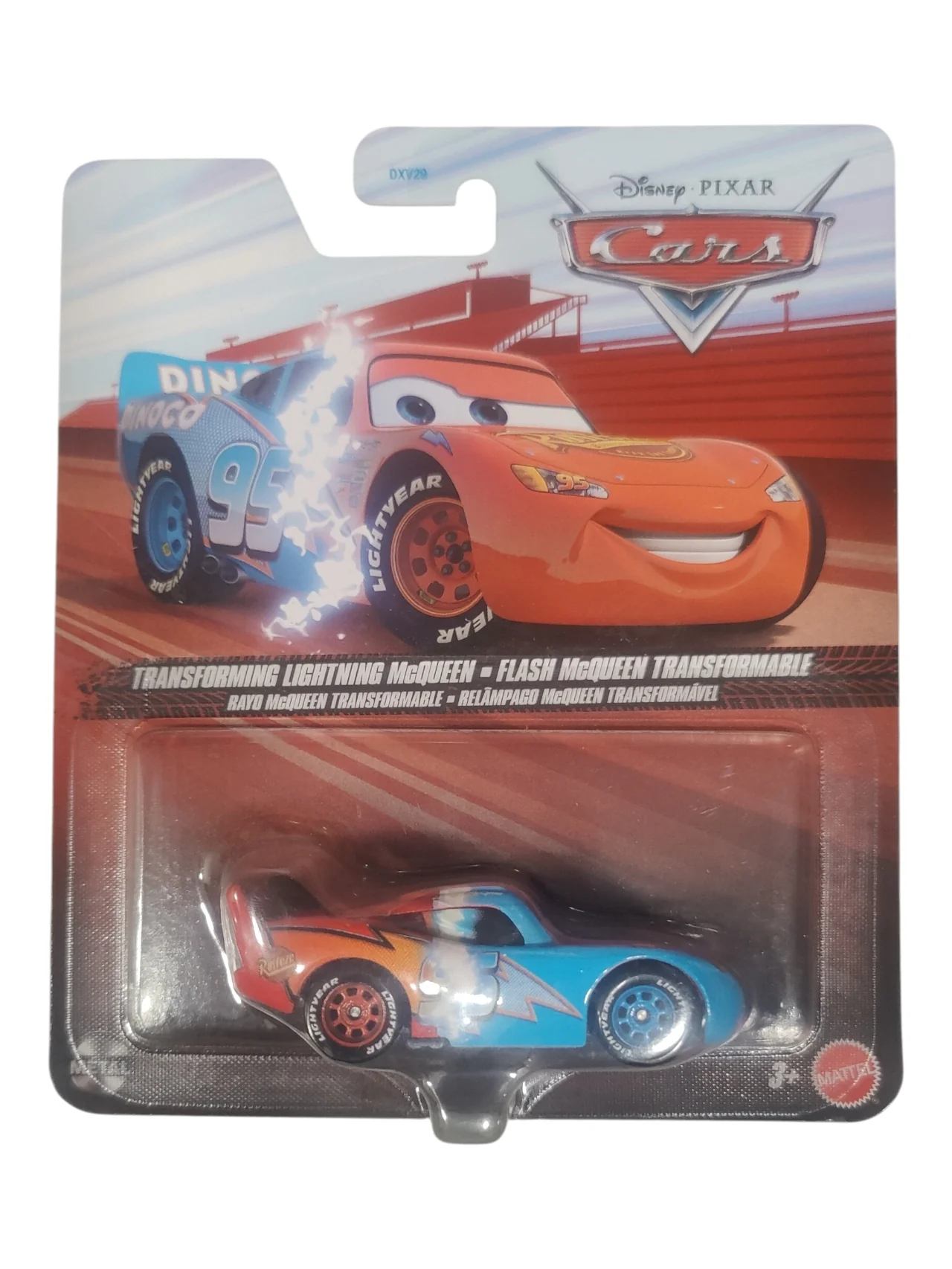 Disney Pixar Cars Transforming Lightning McQueen Diecast Model Car | Flash McQueen Transformable | Mattel Collectible Toy 1:64 Scale