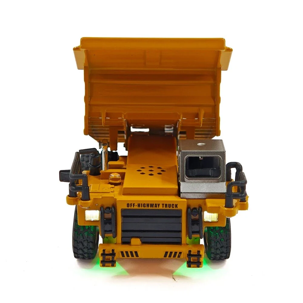 Engineering Remote Control (RC) Construction Dumper Truck Speed Regulating Alloy Model 1:64 Scale - Image 5