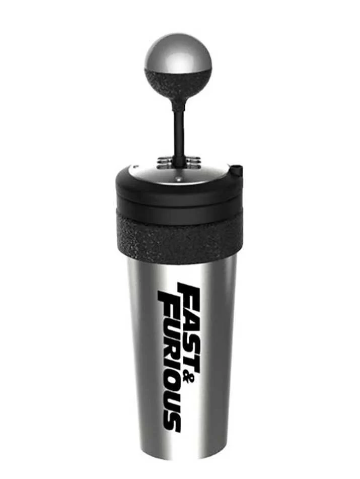 EXCLUSIVE Fast & Furious 650ml Metal bottle with working gear and straw