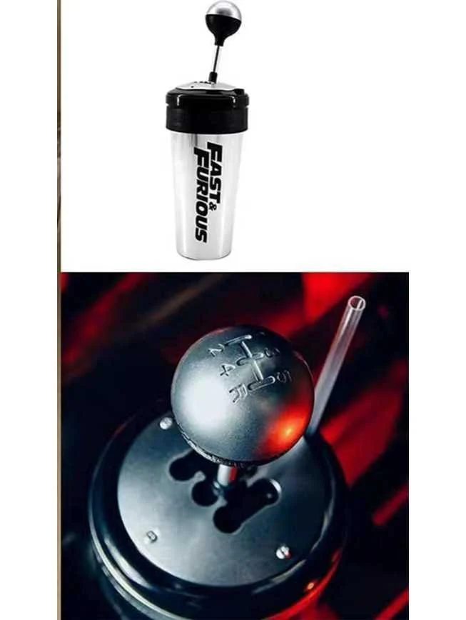 EXCLUSIVE Fast & Furious 650ml Metal bottle with working gear and straw - Image 2