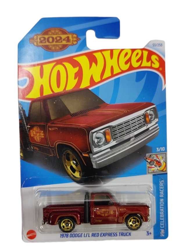 Exclusive Hotwheels 1978 Dodge Li'L Red Express Truck HW Celebration Racers