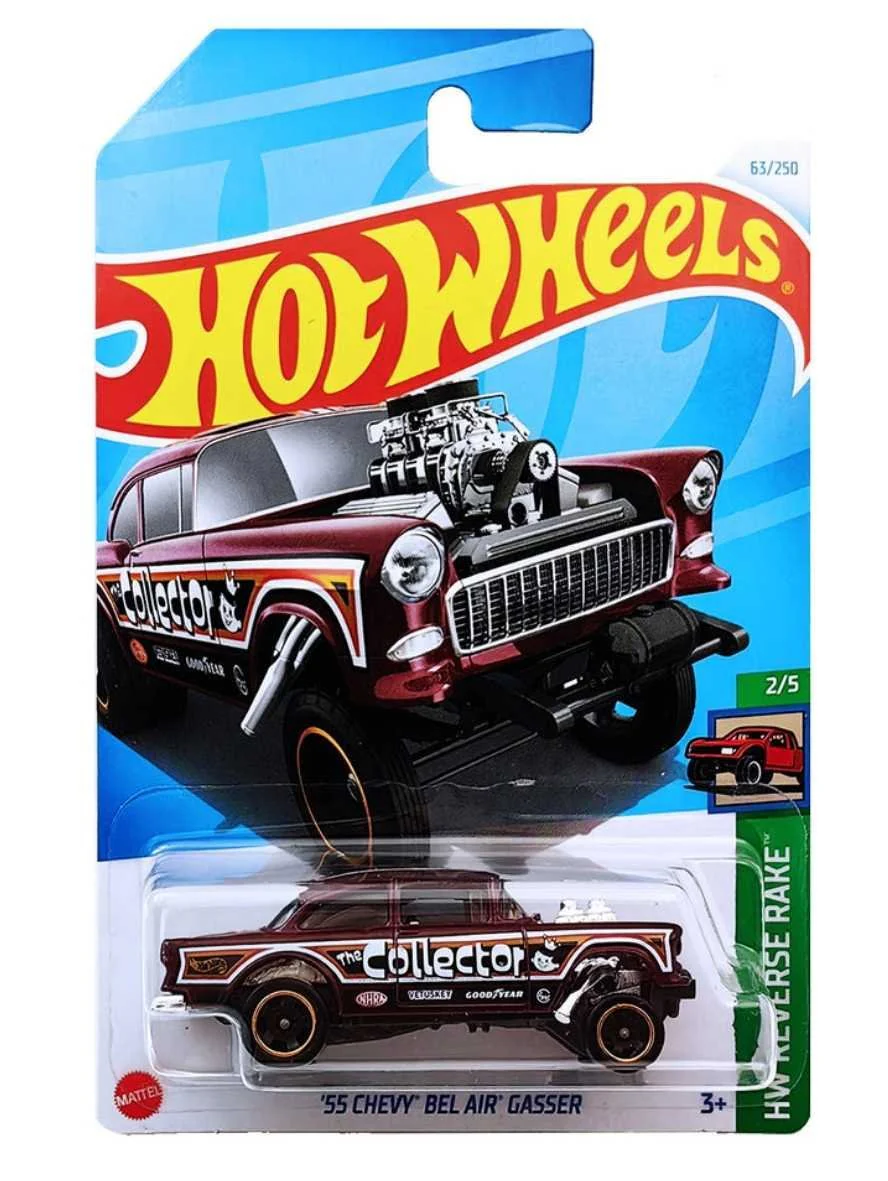 EXCLUSIVE Hotwheels 55 Chevy Bel Air Gasser Imported Mainline 1:64 Scale