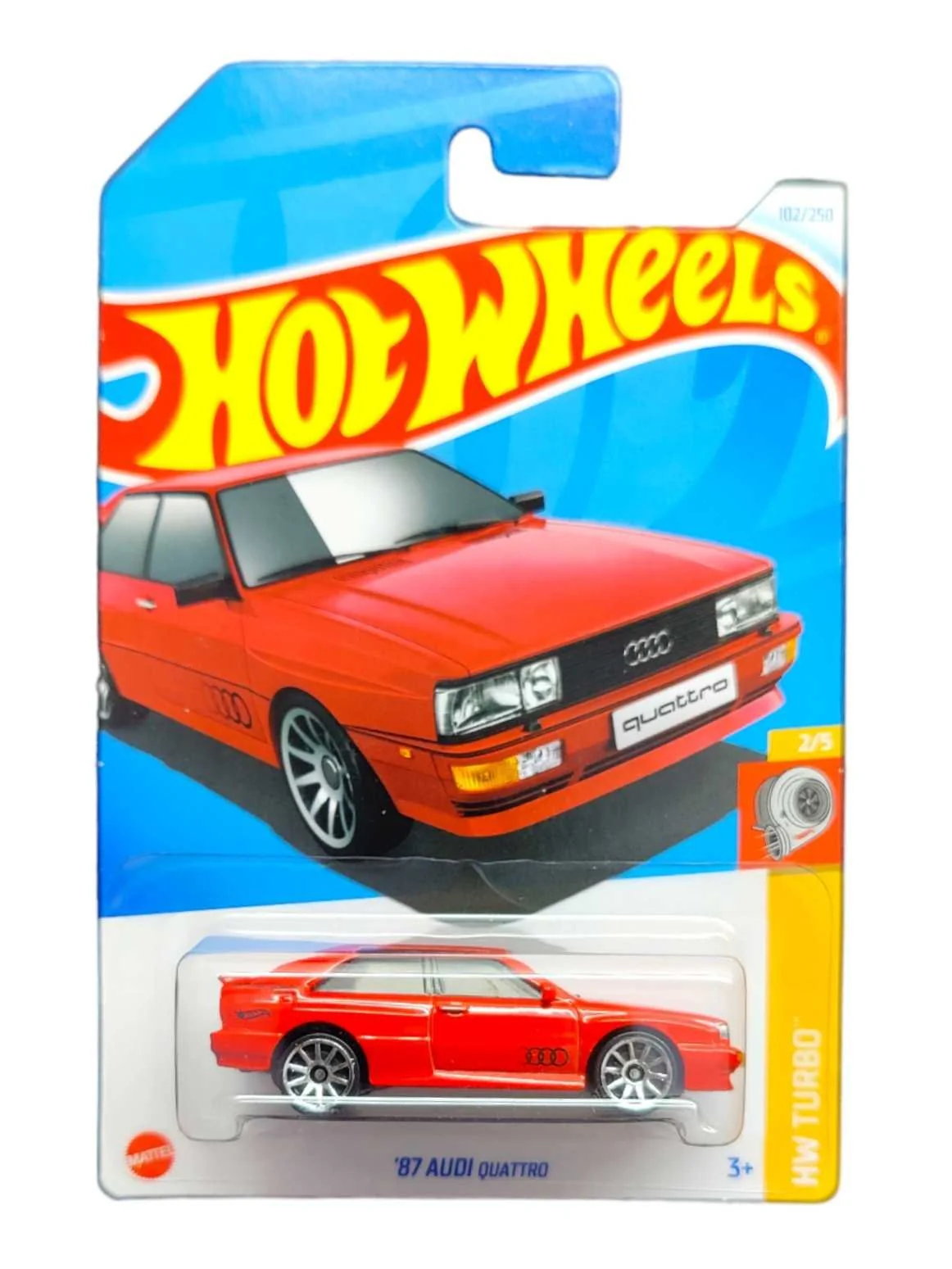 EXCLUSIVE Hotwheels 87 Audi Quattro 1:64 Scale