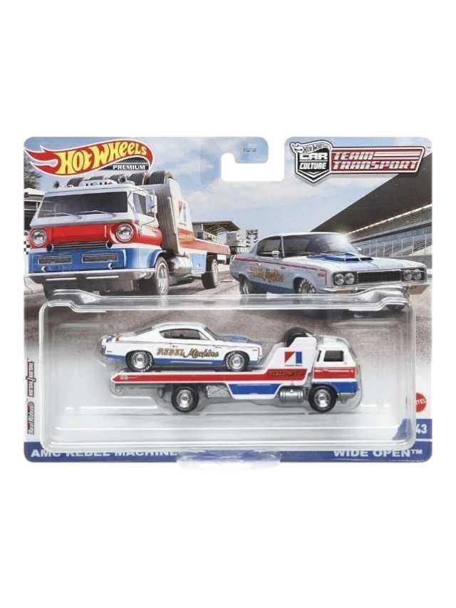 HotWheels Car Culture Team Transport AMC Rebel Machine Wide Open Imported 1:64 Scale
