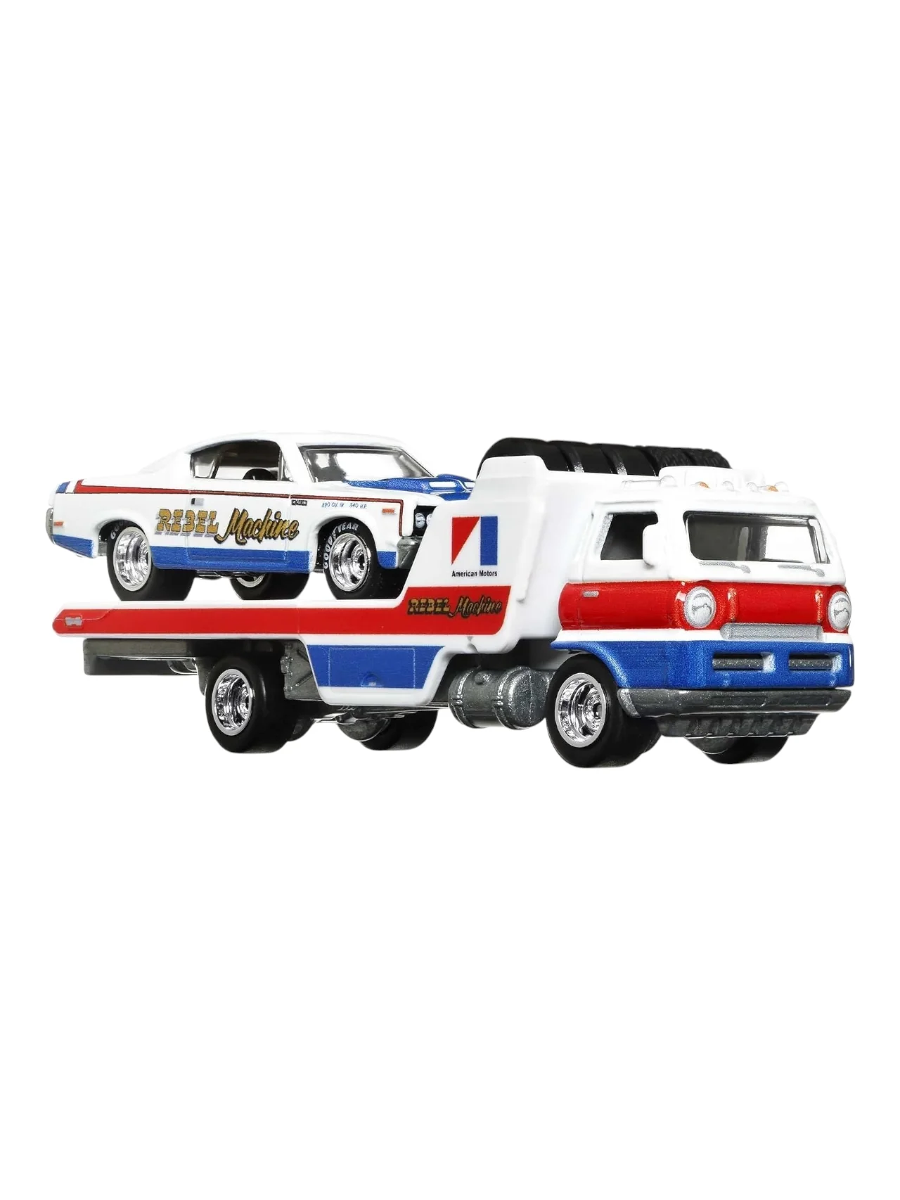 HotWheels Car Culture Team Transport AMC Rebel Machine Wide Open Imported 1:64 Scale - Image 5