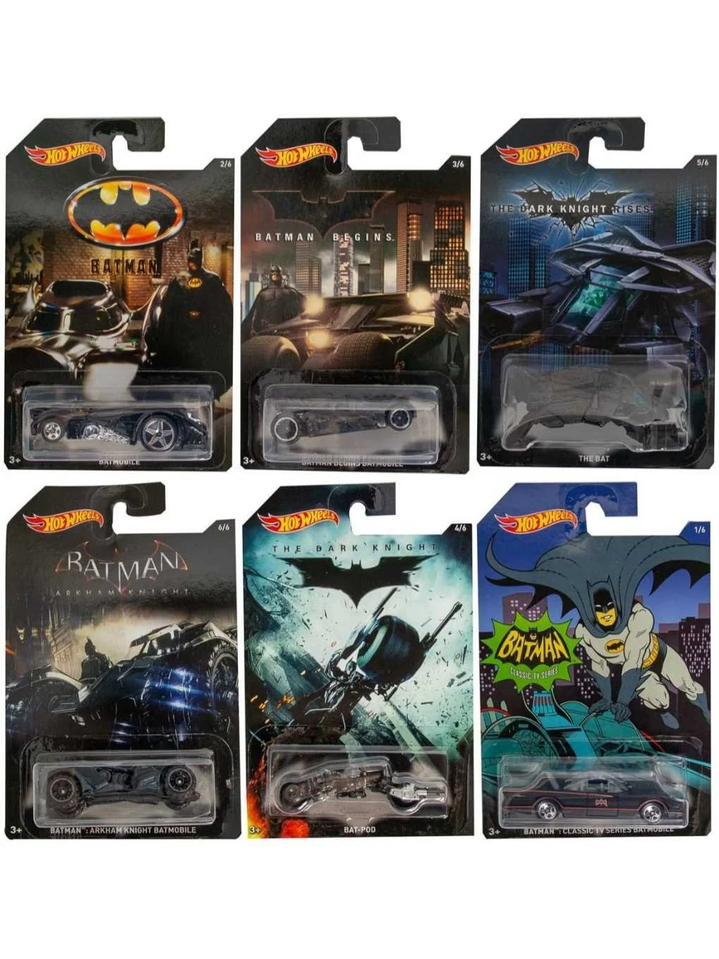 EXCLUSIVE Hotwheels Batman Set of 6