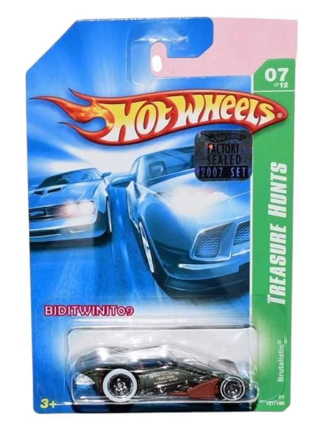 Exclusive Hotwheels Brutalistic super Treasure Hunts with rubber wheels