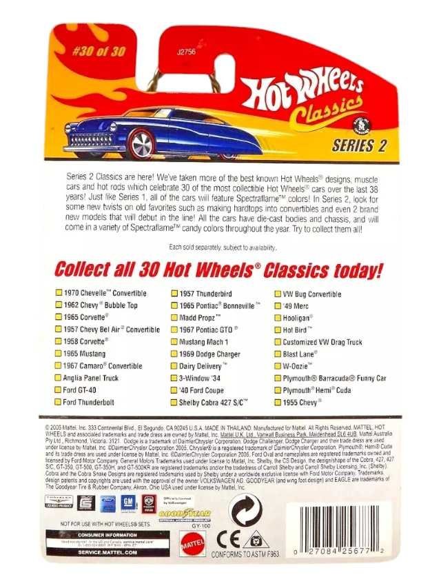 Hotwheels Classic 1955 Chevy imported mainline - Image 2
