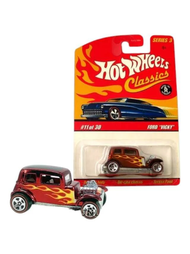 Hotwheels Classic ford Vicky die-cast classic imported mainline 1:64 scale - Image 2