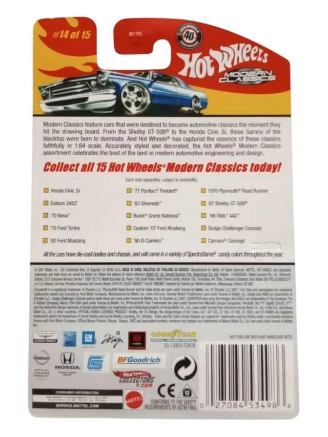 Exclusive Hotwheels Dodge Challenger concept die-cast classic - Image 2