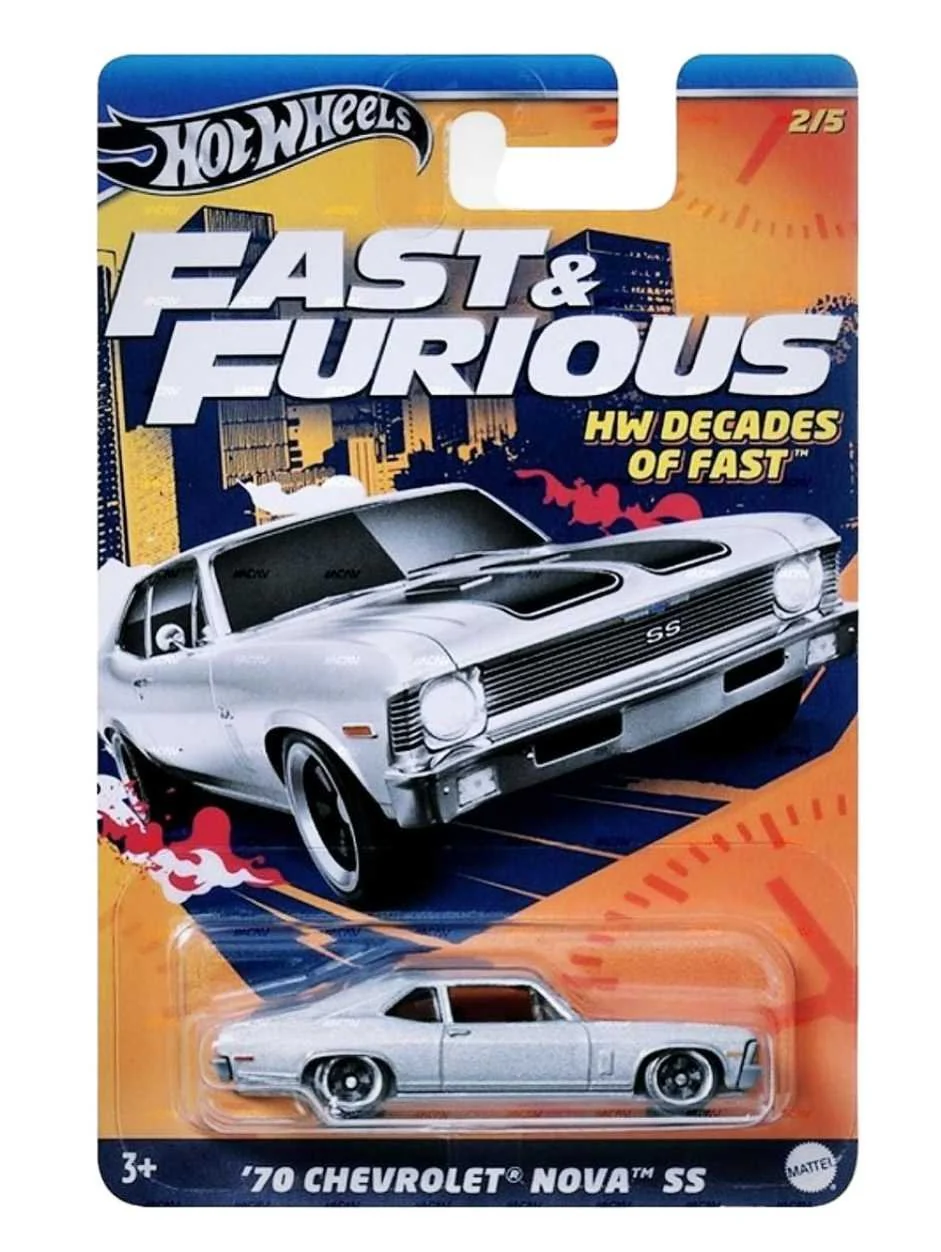 EXCLUSIVE Hotwheels Fast & Furious Set of 5 Hw Decades of Fast - Image 4