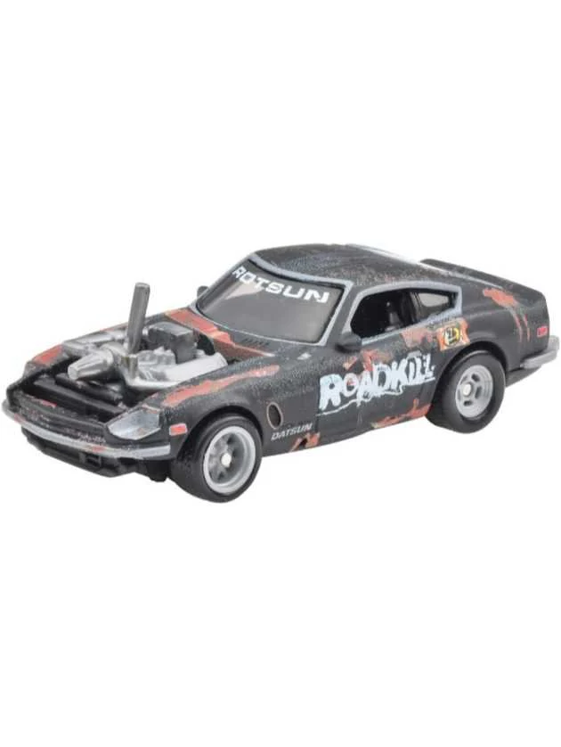 Hotwheels POP Culture Roadkill Rotsun Custom 71 Datsun 240Z (Rotsun) Imported Premium Card 1:64 - Image 2