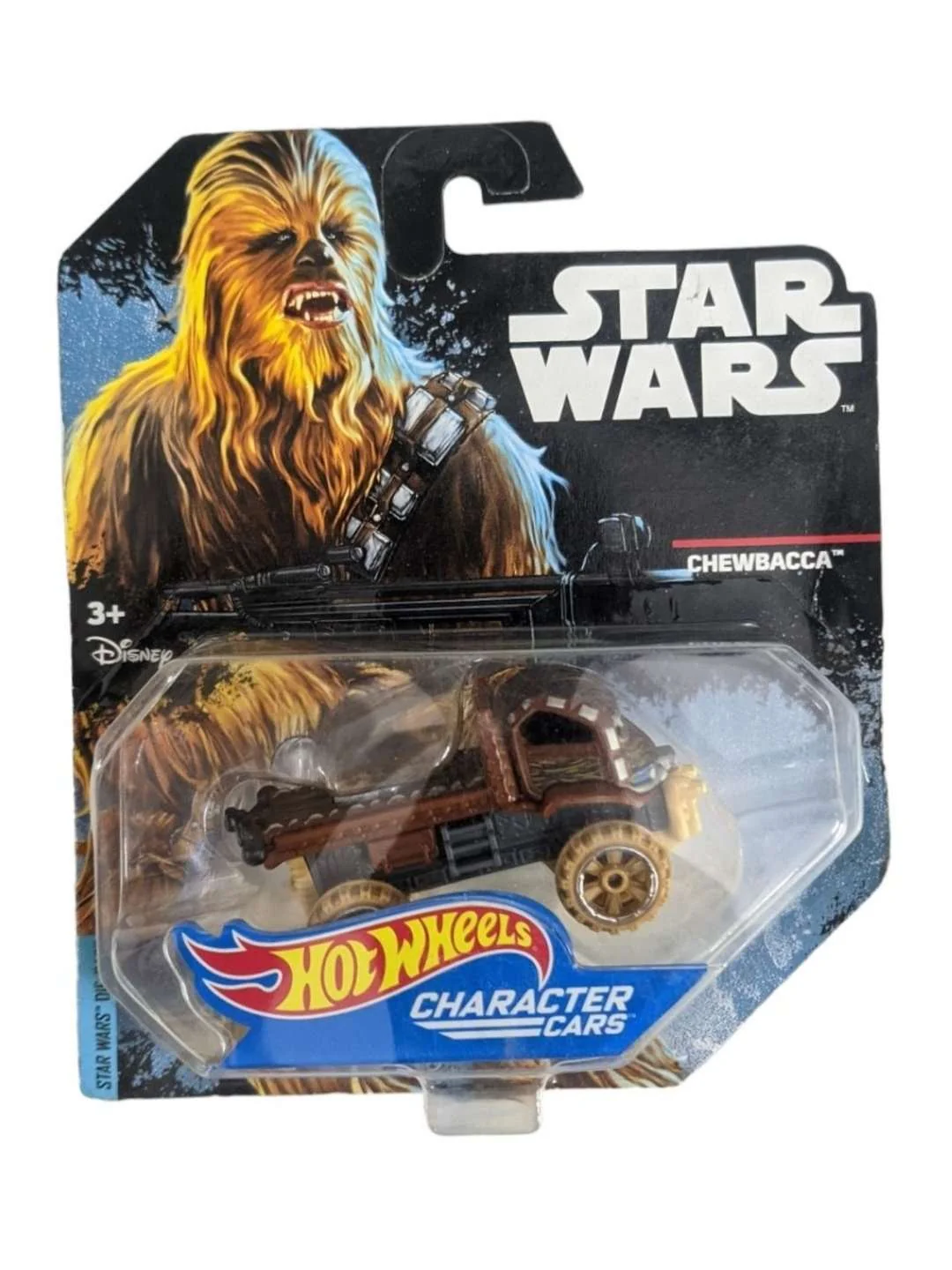 Hotwheels Character Cars Chewbacca Star Wars Disney Premium Imported 1:64 Scale ( blister is damage car mint condition )