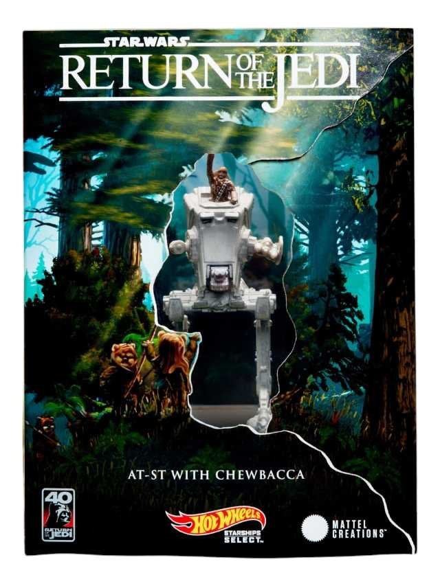 hotwheels star wars return of the jedi at-st with chewbacca imported rlc - Image 7