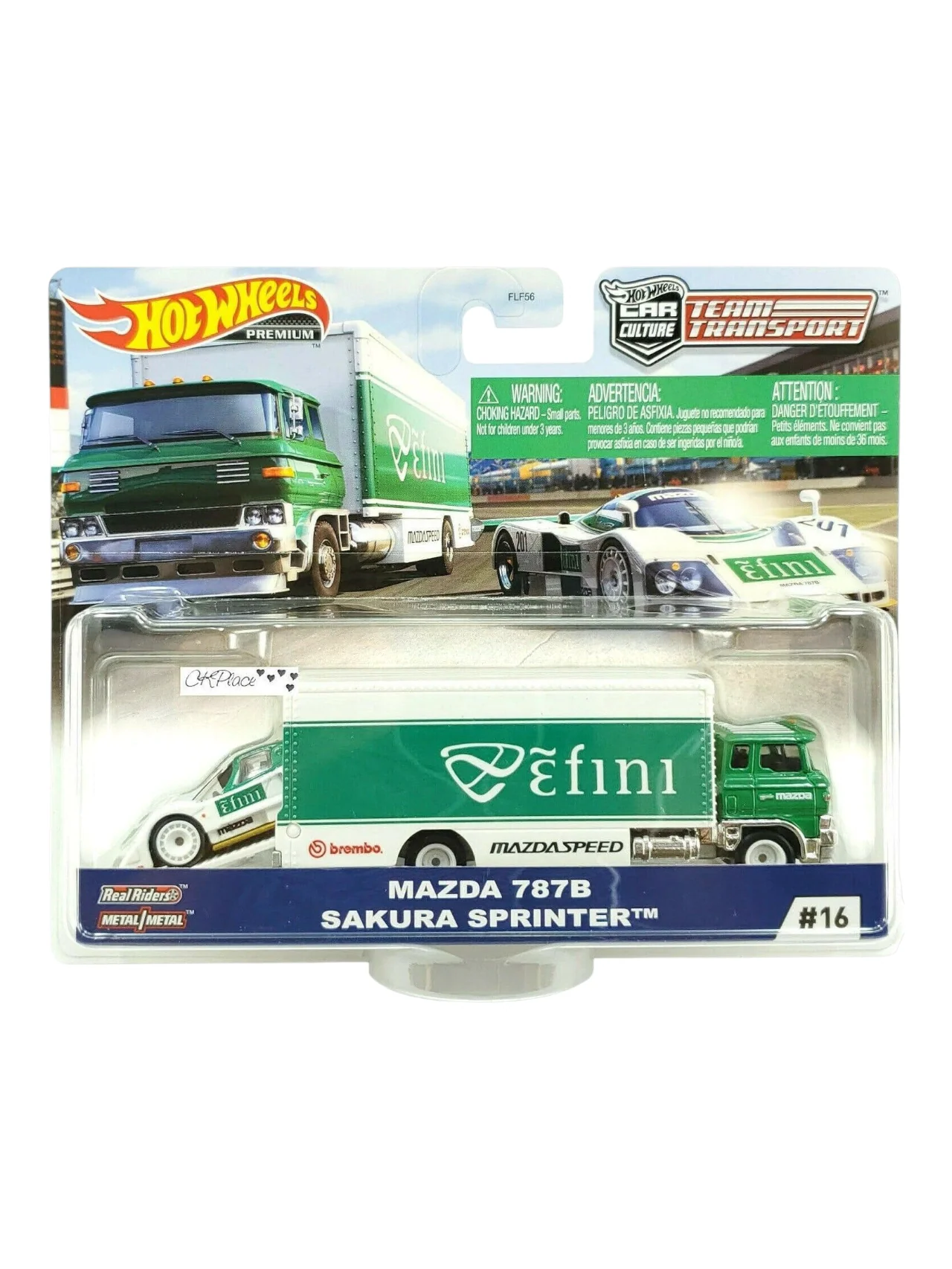 Hotwheels Car Culture Team Transport Mazda 787B Sakura Sprinter Premium imported 1:64