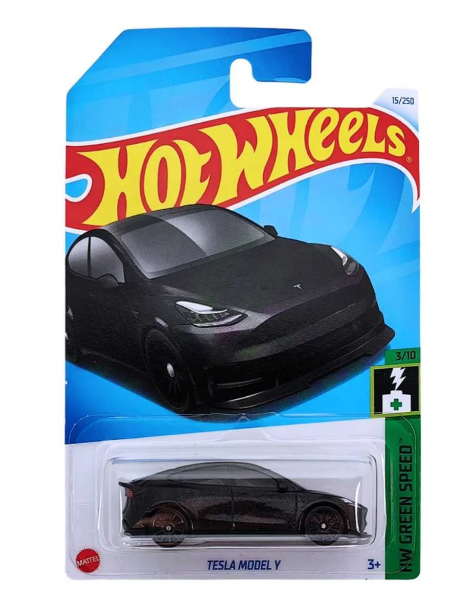 Hotwheels Tesla Model Y 1:64 Scale imported mainline Blister damaged
