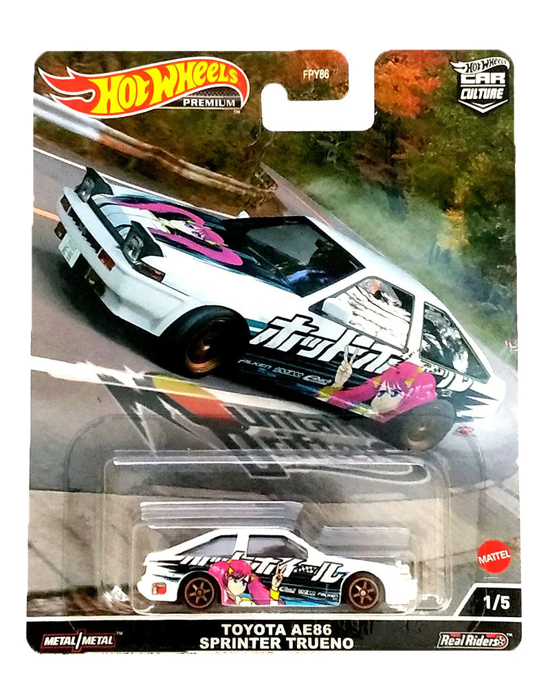 HotWheels mountain drifters Toyota AE86 Sprinter Trueno imported premium 1:64 scale