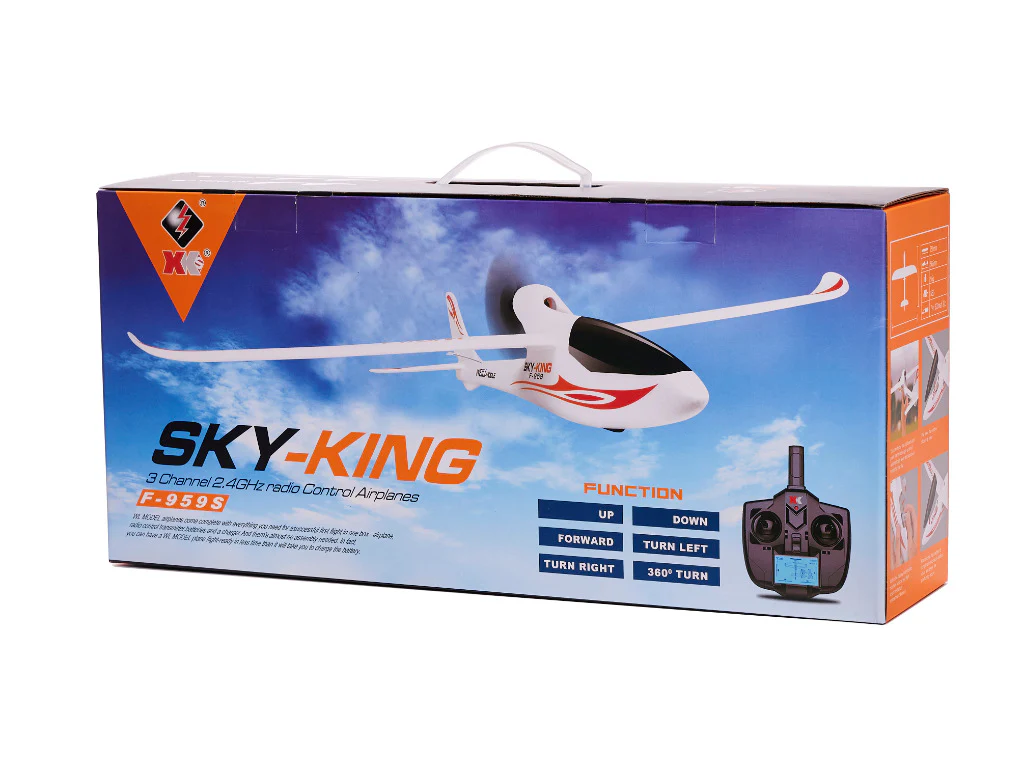 F959S SKY-KING 3Channel 2.4GHZ Radio Control Airplane LCD PRO Transmitter 7.4v 300mAh/20C battery - Image 4