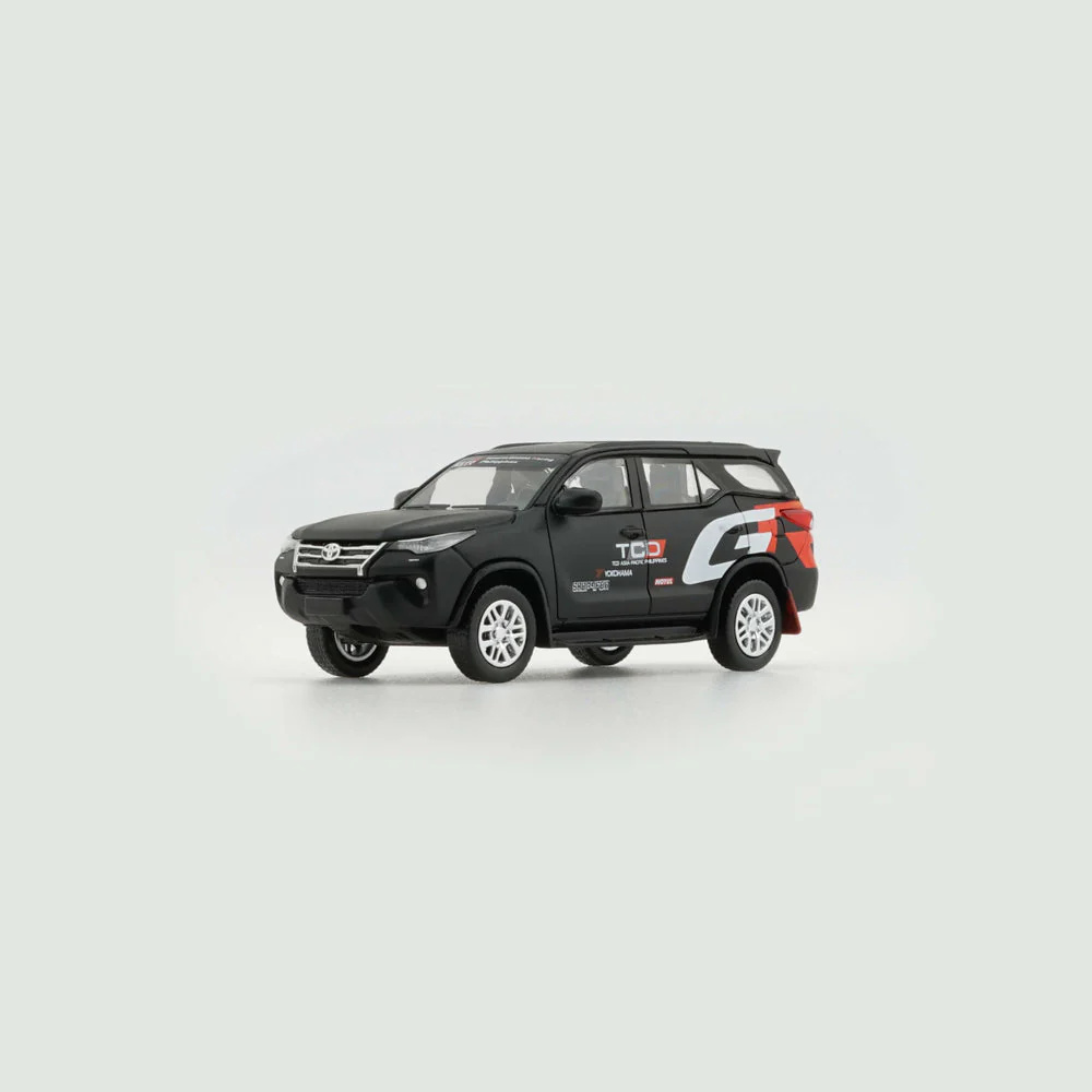 Gazoo Racing Toyota Fortuner 2018 Imported 1:64 Scale (Matte Black) - Image 3