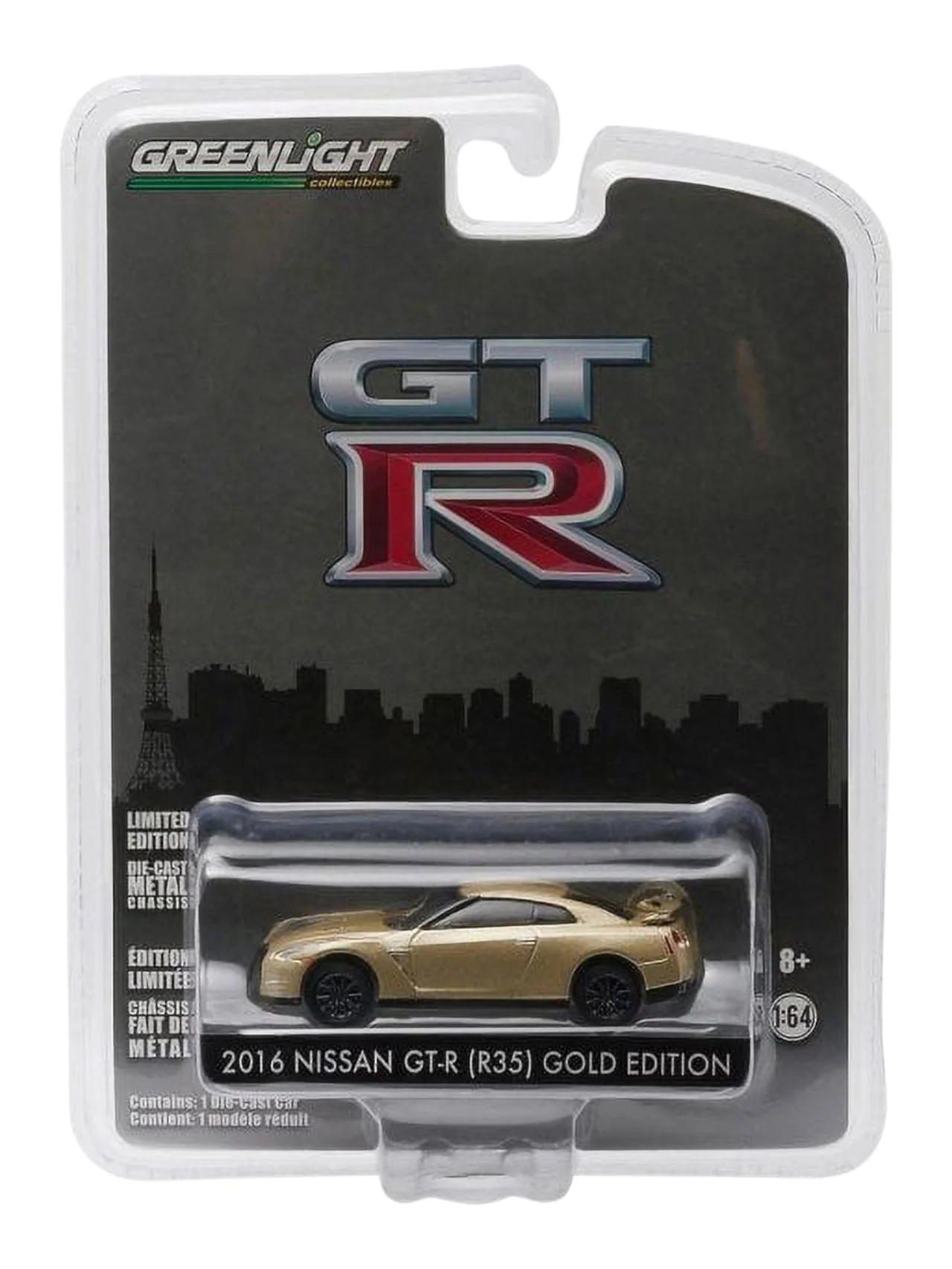 Greenlight Collectibles 2016 Nissan GT-R (R35) Gold Edition 1:64 Scale
