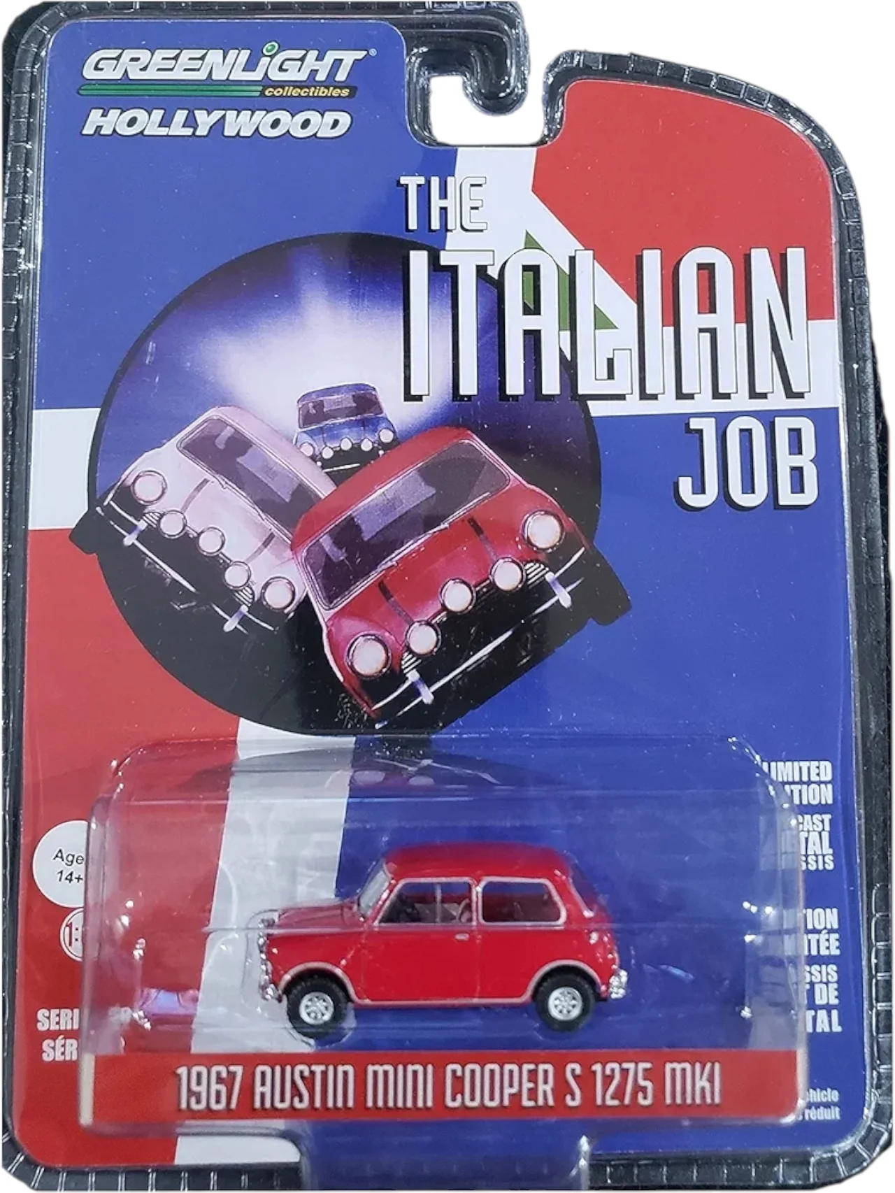 Greenlight Hollywood Collectibles The Italian Job 1967 Austin Mini Cooper 1275 MKI 1:64 Scale - Image 3