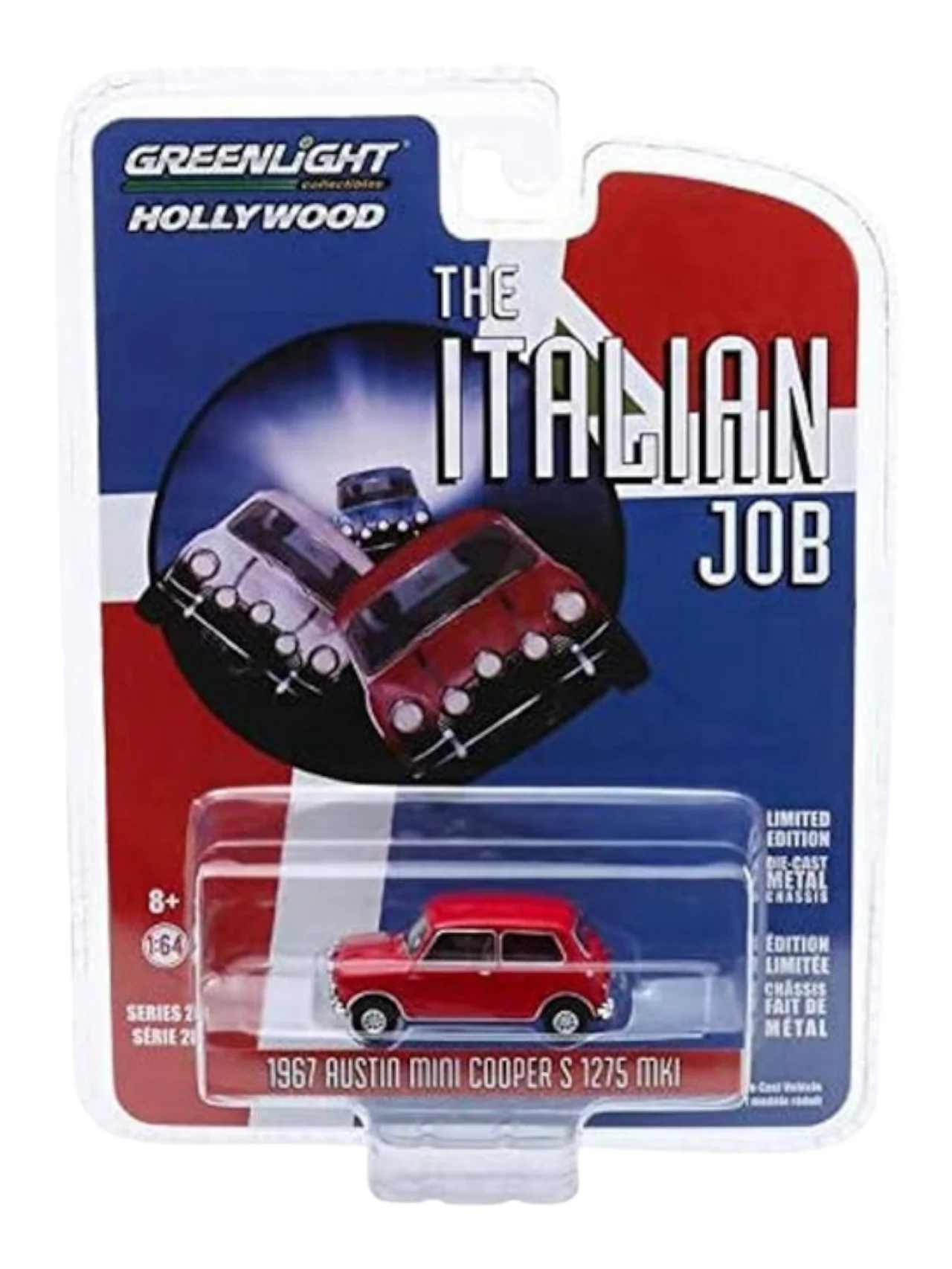 Greenlight Hollywood Collectibles The Italian Job Austin Mini Cooper S 1275 MKI 1:64 Scale