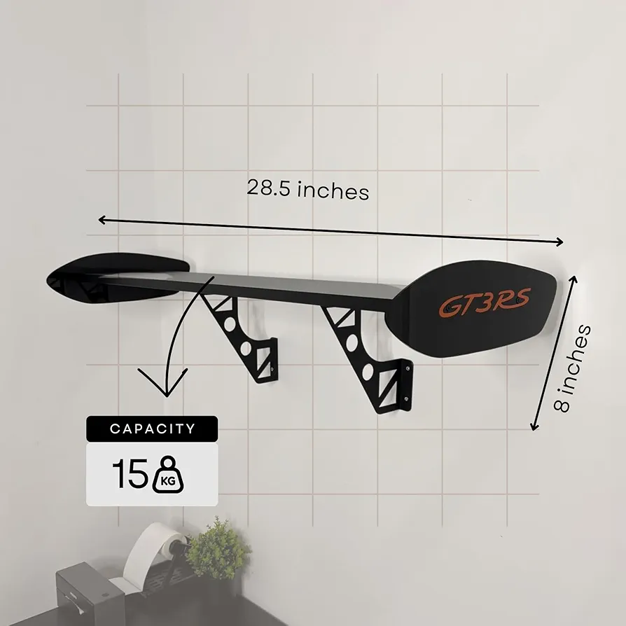 Hotwheels Porsche GT3 RS Style Rear Spoiler – Racing Car Wing for Sporty Look storage - Image 4