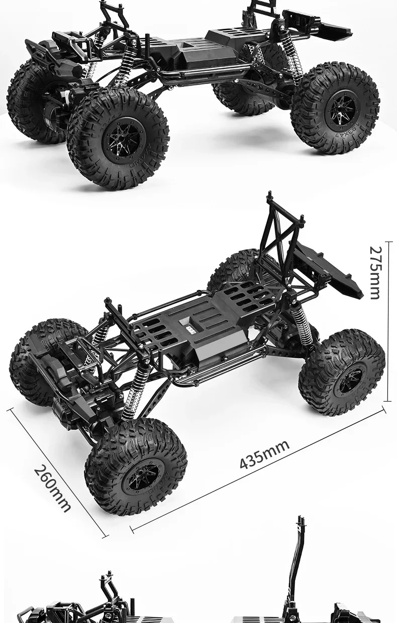 HB TOYS Racing Rally Clamber RTR Ready To Run 1:10 Scale 4WD RC Rock Crawler Off Road Car with Shock Absorbers. - Image 3