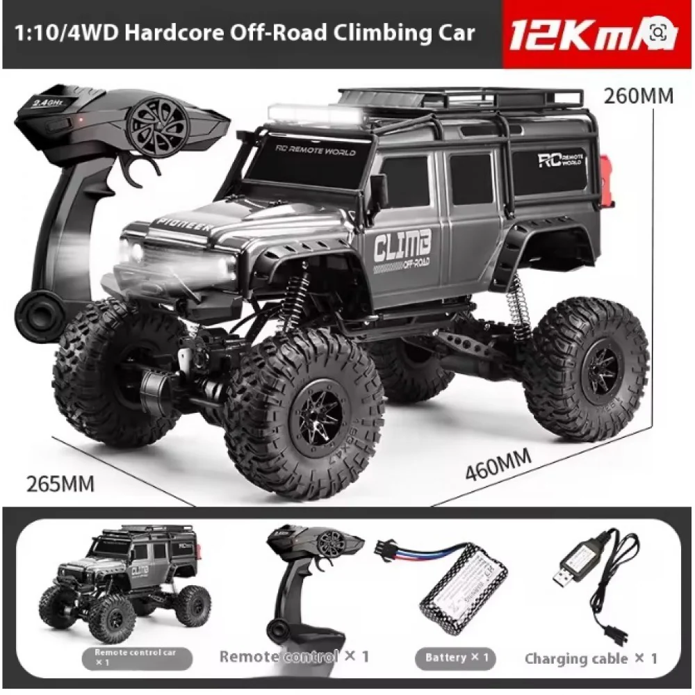 HB TOYS Racing Rally Clamber RTR Ready To Run 1:10 Scale 4WD RC Rock Crawler Off Road Car with Shock Absorbers. - Image 4