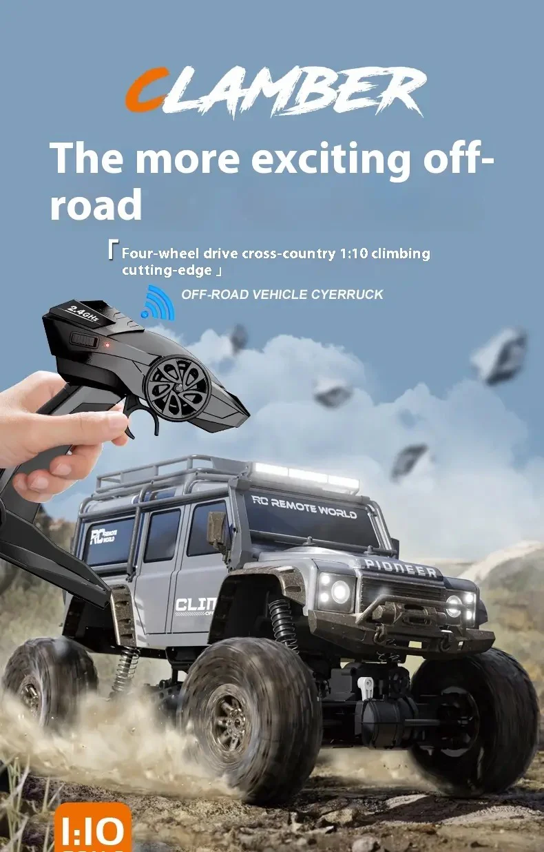 HB TOYS Racing Rally Clamber RTR Ready To Run 1:10 Scale 4WD RC Rock Crawler Off Road Car with Shock Absorbers. - Image 5