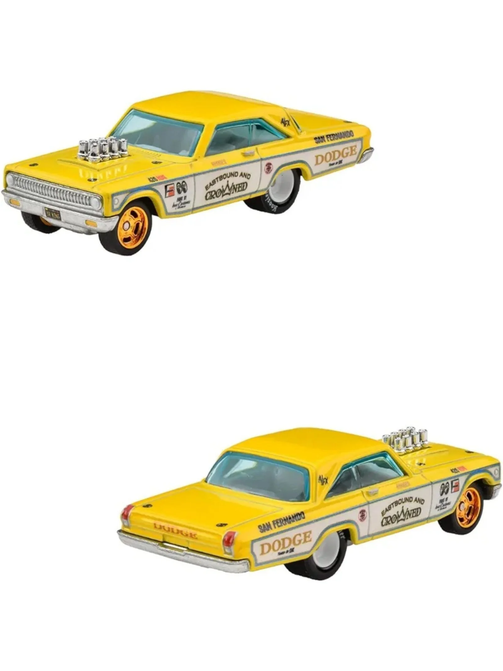 Hot Wheels 2 pack 63 Playmouth Belvedere 426 Wedge & 65 Dodge Coronet - Image 3