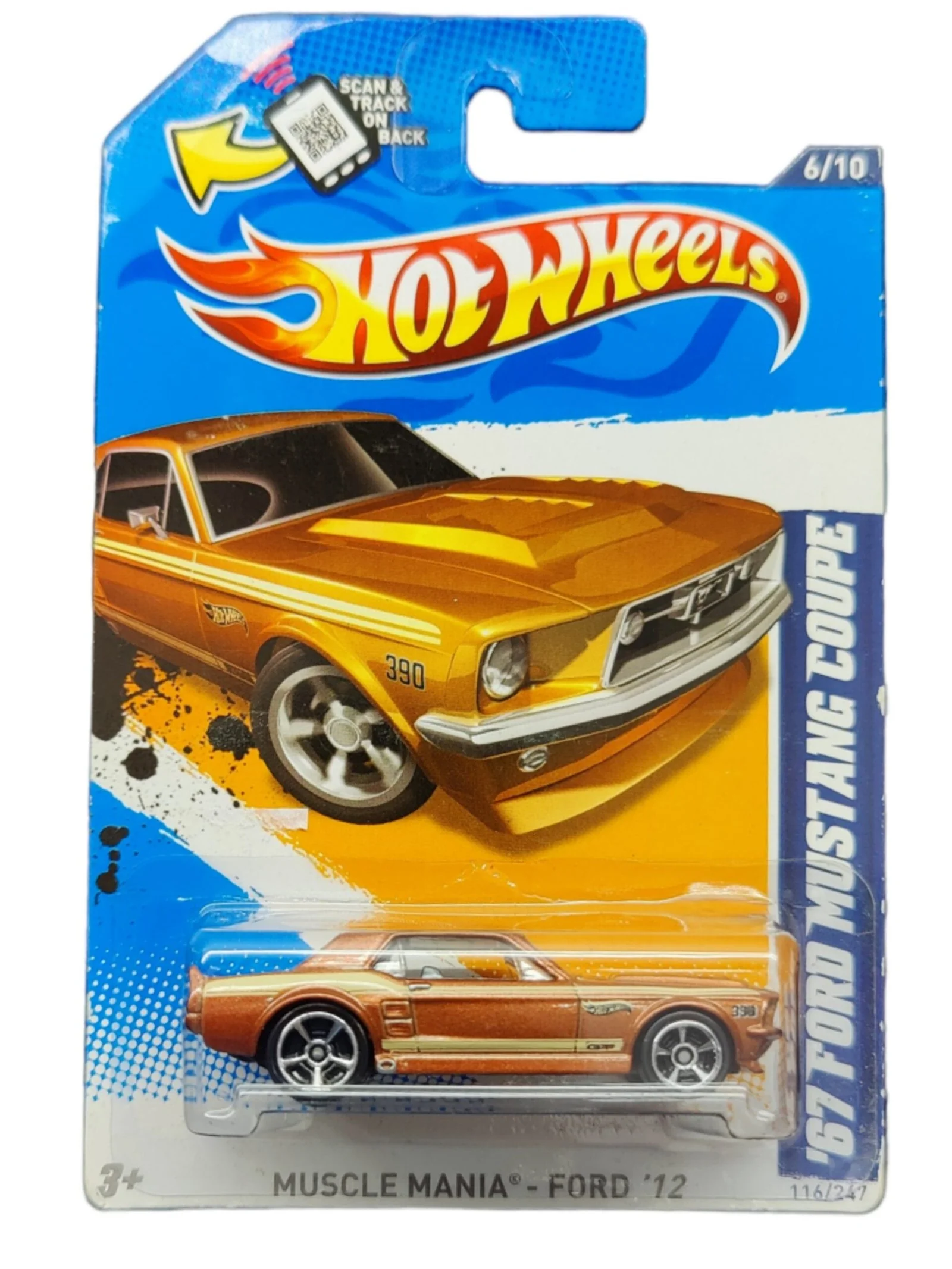 Hot Wheels Muscle Mania - Ford 12 '67 Ford Mustang Coupe'