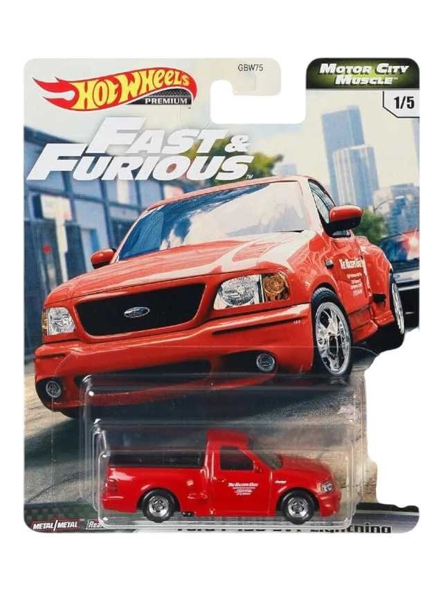 Hot Wheels Premium 
Fast and Furious 
Ford F-150 SVT Lightning Motor City Muscle 1:64 Scale (Blister Damage)